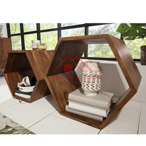 Organizador de almacenamiento, hecha a mano mesa auxiliar de madera, muebles a precio mayorista - Product Image 2