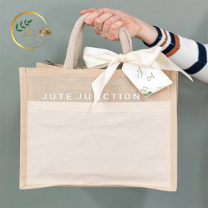 กระเป๋าช้อปปิ้งผ้าปอกระเจาผลิตภัณฑ์สิ่งทอและเครื่องหนังคุณภาพสูงส่งออกทั่วโลก - Product Image 2