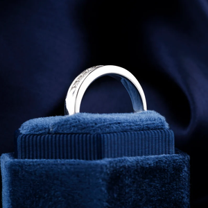 Élégante bague de luxe pour homme en plaqué or 10 carats Moissanite princesse diamant, élégante, classique, éthique, messieurs, éblouissante, mariages - Product Image 5