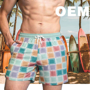 กางเกงว่ายน้ำชายหาดของผู้ชายกางเกงขาสั้นผ้ายืด4ทางมีกระเป๋าสำหรับว่ายน้ำกางเกงขาสั้นสำหรับผู้ชายโลโก้ออกแบบได้ตามต้องการ - Product Image 2