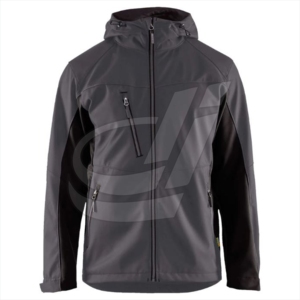 Veste de travail d'hiver pour hommes Conception personnalisée Capuche Softshell Col montant Coupe-vent Imperméable Léger Fermeture éclair Nouveau Tissu - Product Image 6