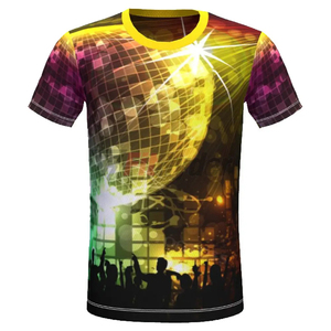 Sublimation Knitted Sporty Printed <b>T</b>-<b>shirt</b> Men's Summer Short Sleeve Custom Color Breathable Eco-Friendly OEM Service - Product Image 2