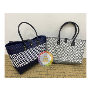 Bolso de PP tejido a mano artesanal de Vietnam para compras diarias Bolsa de compras de Año Nuevo ecológica de plástico-Caryln 0084935825297 - Product Image 5