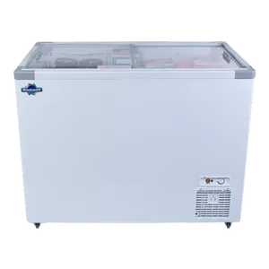 Congelador de exhibición comercial portátil eléctrico, tapa de vidrio plano de eficiencia energética, 3 cestas estándar, 300-399L de capacidad, GT 350 Premia - Product Image 2