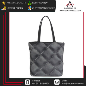 Bolsa de Compras Reutilizable de Alta Calidad Hecha en India, de Lona de Algodón de Color Sólido, con Color Personalizado a Bajo Precio de Mercado - Product Image 6