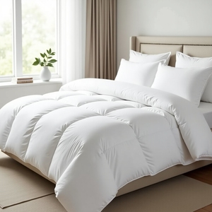 Deluxe 100% Cotton Shell Down Edredón alternativo Estilo moderno 230X225 cm Transpirable y lavable - Product Image 4