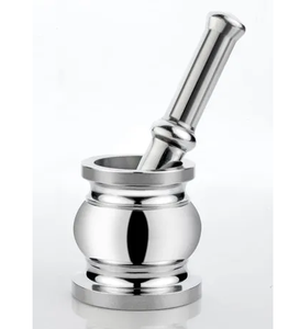 Pilon à mortier en aluminium Meilleure vente en gros Pilon et mortier avec logo personnalisé Mortier et pilon ronds de dernière conception - Product Image 6