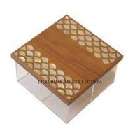 Boîte à bonbons unique à base acrylique en métal de qualité supérieure avec un style luxueux sophistiqué pour les bonbons de mariage chocolats cadeaux emballage festif