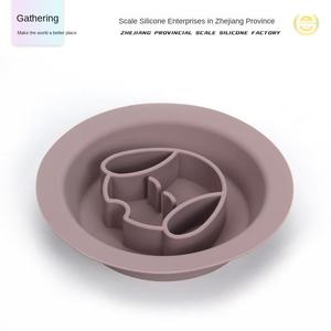 Bol à manger lent en silicone écologique pour chiens et chats avec conception anti-basculement Tampon à lécher à double usage Mangeoire antidérapante pour animaux de compagnie - Product Image 4