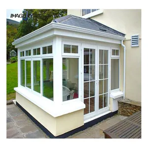 Exterior Backyard Stand Alone Patio Enclosure Retractable 4 Season Sunrooms Glass Houses Aluminium