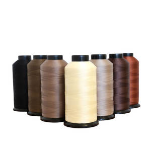 Directo de fábrica suministrado consolidado Nylon Pro hilo costura cuero tapicería Jeans tejido hilo de pelo para extensión de cabello - Product Image 1