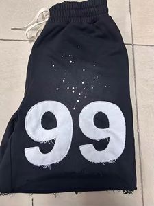 Personnalisé Hommes Vintage Soleil Faded Applique Patch Sueur Brodé Shorts Coton Lavage À L'acide Shorts - Product Image 2