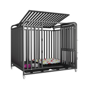 Jaula Adicional para Perros con Inodoro, Jaula Metálica Interior para Razas Medianas y Grandes, Jaula Resistente para <span class=keywords><strong>Border</strong></span> <span class=keywords><strong>Collie</strong></span> y Golden Retriever - Product Image 2