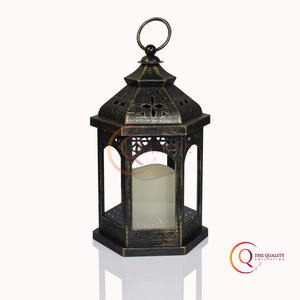 โคมไฟเทียนที่ทันสมัยพร้อมกระจกใสและโลหะสีดำสำหรับโคมไฟบ้านที่แสนสบายโคมไฟเทียนหรูหราพร้อมกระจกใสและ - Product Image 4