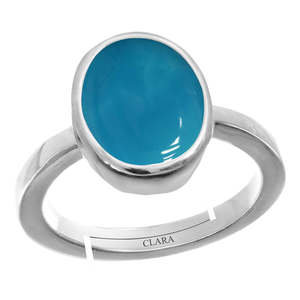 NOVAMART Fine Certified Natural Turquoise Firoza Gemstone <b>Rings</b> Bezel <b>Set</b> for Everyday Wear Buy Now! Wholesale Export - Product Image 1