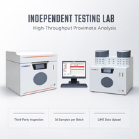 Analyseur automatique de charbon sans surveillance pour l'analyse des proximats de charbon, avec pesage automatique, pour la détermination du carbone fixe, de l'humidité, de la cendre et des volatiles, destiné aux tests en laboratoire de charbon