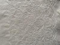 Tissu en dentelle de coton brodé, écologique, polyester, rayonne, sequins, largeur 11 cm, 1 pièce, couleur personnalisée, multi-usages, textiles de maison