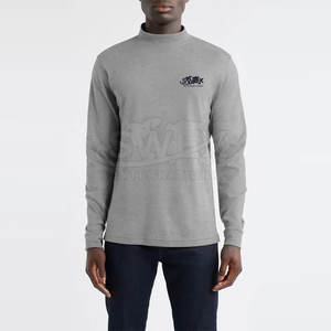 Talla personalizada Loose Fit Basics Hombres Sudadera de cuello simulado Impreso personalizado Sudaderas de hombre para la venta - Product Image 1