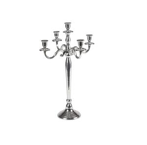 Candelabro de metal de 5 brazos de diseño moderno con acabado dorado para el hogar y la boda candelabros decorativos para suelo hechos a mano personalizados a granel - Product Image 4