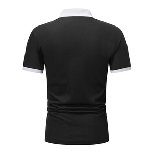 เสื้อโปโลแขนสั้นสำหรับผู้ชาย,เสื้อโปโลแขนสั้นสีตัดกันแนวแฟชั่นปี2023 - Product Image 4