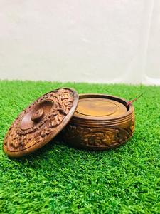 ไม้แกะสลักงานฝีมือคู่ชา, ไม้แกะสลักงานฝีมือ, ที่รองชาไม้ - Product Image 4