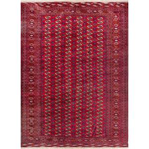 Alfombra Kiaan Grande de Lana Anudada a Mano Pae-5532 Rojo Naranja Geométrica para el Hogar, Rectangular 9x12, para Pasillo o Habitación, Alfombras Jaipur US - Product Image 1