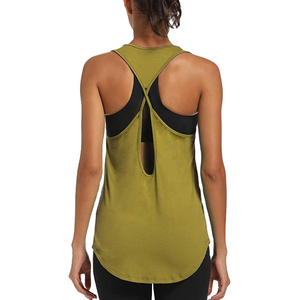 เสื้อกล้ามผ้าถักระบายอากาศได้ดีผ้าโพลีเอสเตอร์ผ้าฝ้าย100% สำหรับผู้หญิงเสื้อทรงสลิมฟิต - Product Image 6