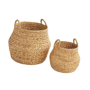 2024 nuevo precio jacinto de agua cesta de tejido de lavandería para el hogar cesta de almacenamiento de buena calidad hecha servicio OEM de Vietnam disponible - Product Image 1