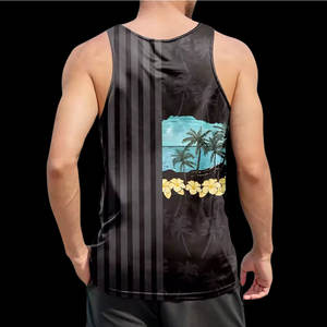 Camiseta Deportiva de Tirantes para Hombre, Camiseta de Gimnasio, Ropa de Entrenamiento de Musculación, Sin Mangas, Atlética, de Poliéster/Algodón - Product Image 5