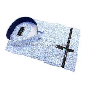 Elegant <b>Men</b> <b>Shirts</b> <b>Long</b> <b>Sleeve</b> Floral Pattern Poplin Breathable Cotton <b>Shirt</b> Made in Turkey Best Selling - Product Image 1