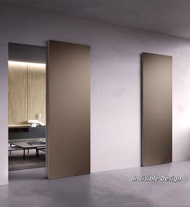 Sistema <span class=keywords><strong>de</strong></span> <span class=keywords><strong>Puertas</strong></span> Corredizas Flotantes <span class=keywords><strong>de</strong></span> <span class=keywords><strong>Madera</strong></span> Sólida Moderna con Herrajes Ocultos <span class=keywords><strong>para</strong></span> Decoración <span class=keywords><strong>de</strong></span> Interiores <span class=keywords><strong>de</strong></span> Cocina, Sala <span class=keywords><strong>de</strong></span> Estar y Dormitorio - Product Image 4