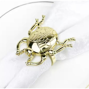 Juego de 4 servilleteros de plata con diseño de lujo, servilletero de Metal de caballo para cena, fiesta, boda, evento especial y accesorio para el hogar - Product Image 2