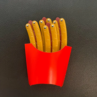 Nouveauté de luxe couteau jouet en forme de hot-dog matériau ABS conception papillon pour la formation de balançoire interactive pour les enfants