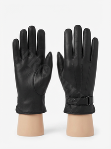 Guantes de Piel de Cordero de Invierno con Textura Personalizada, Cierre de Hebilla Seguro y Forma Flexible para los Dedos, Cálidos para Uso Diario en Climas Fríos - Product Image 3