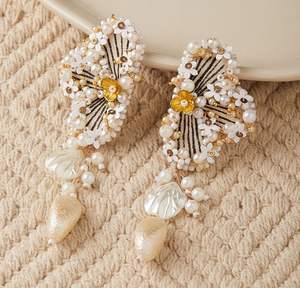 Pendientes de cuentas para mujer, pendientes de cuentas personalizados, pendientes de cuentas múltiples, joyería festiva para mujer al mejor precio, pendientes de cuentas. - Product Image 6