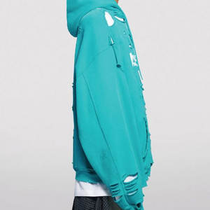 Pulls d'hiver pour hommes, sweats à capuche délavés, 100% coton, uni, décontracté, grande taille, respirant, écologique - Product Image 5