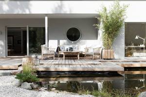 Sofá de bambú ecológico, diseño europeo moderno, muebles de sala de estar con estilo para villas con sofá cama, venta al por mayor disponible - Product Image 4