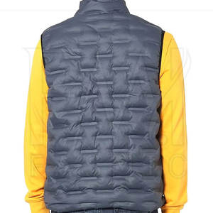Chaleco acolchado a prueba de viento para hombre de buena calidad al por mayor, chaleco acolchado cálido de invierno con diseño personalizado a la venta - Product Image 3
