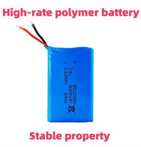 802030 tỷ lệ cao pin lithium polymer 300mAh 7.4V mở chai Inflator bơm pin 500 + cyclelife kỹ thuật số thiết bị điện tử - Product Image 4