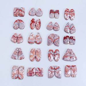 100% Natural Rosetta Jasper cabujón par piedras preciosas cuarzo suelto para la fabricación de joyas tamaño de forma mixta Rosetta Jasper piedra preciosa - Product Image 2