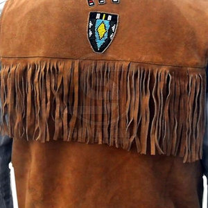 Chaleco de Cuero de Alta Calidad 100% Hecho a Mano, Precio Razonable, Ropa Transpirable para Hombre, Chaleco de Cuero Vaquero para Venta en Línea - Product Image 6