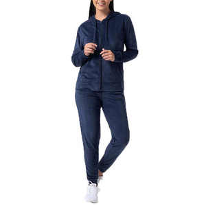 Survêtement d'hiver pour femmes sur mesure en gros pour l'entraînement sportif, le jogging, coupe régulière, tissu en molleton 100% coton, séchage rapide - Product Image 1