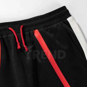 Chándal de invierno para correr con logotipo impreso personalizable y elegante para hombre, conjunto de algodón 100% transpirable con cremallera superior de alta calidad - Product Image 6