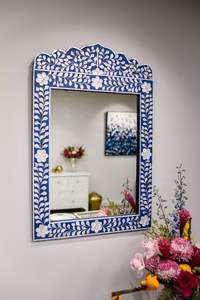 Marco de espejo con diseño moderno con incrustaciones de hueso de alta calidad, marco de espejo decorativo para pared de baño y hogar, muebles con marco de espejo con incrustaciones de hueso - Product Image 5