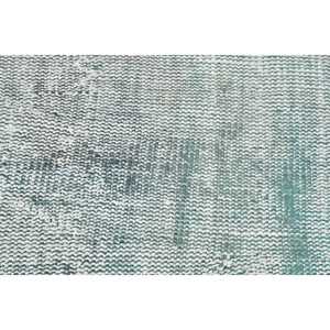 พรมวินเทจขนาดเล็ก 1.9x2.7 ฟุต พรมตุรกี พรมขนสัตว์ขอบสีขาวเขียว - Product Image 4