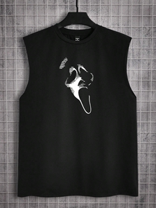 เสื้อกล้ามสำหรับผู้ชายผ้าคอตตอน/ใยไม้ไผ่ระบายอากาศได้ดีแห้งเร็วดูดซับเหงื่อได้ดีปรับแต่งสีได้สำหรับเล่นฟิตเนสยิม - Product Image 3