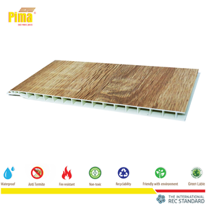 แผ่นไม้พีวีซีกันน้ำไม่เป็นพิษสำหรับตกแต่งพื้นหลัง - Product Image 6