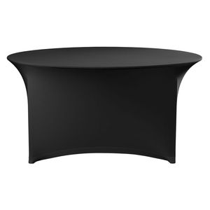 HENDI 810996 Black <b>Round</b> <b>Table</b> Cover1500x760mm Advertising <b>Table</b> <b>Covers</b> - Product Image 1
