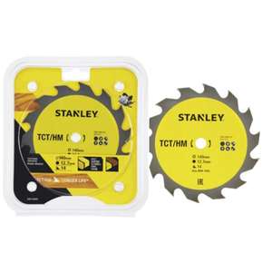 Lame de scie circulaire semi-durcie Stanley TCT pour une coupe propre - Product Image 1