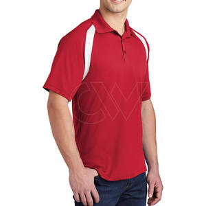 Polo transpirable para hombre al por mayor de fábrica, camiseta antiarrugas con logotipo personalizado - Product Image 2